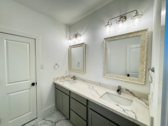 bathroom with vanity