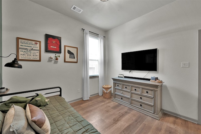 living room featuring light hardwood / wood-style floors