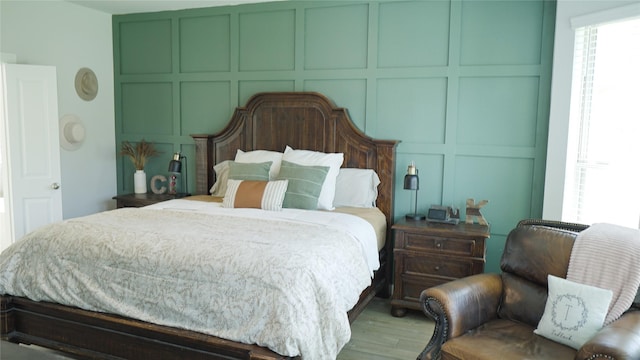 bedroom featuring hardwood / wood-style flooring