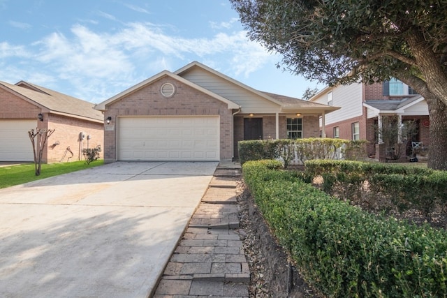 view of front of house featuring a garage