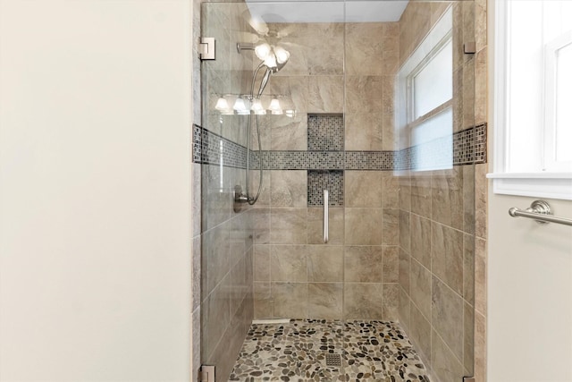 bathroom with an enclosed shower