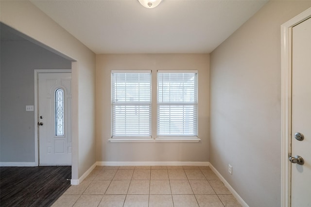 view of tiled entryway