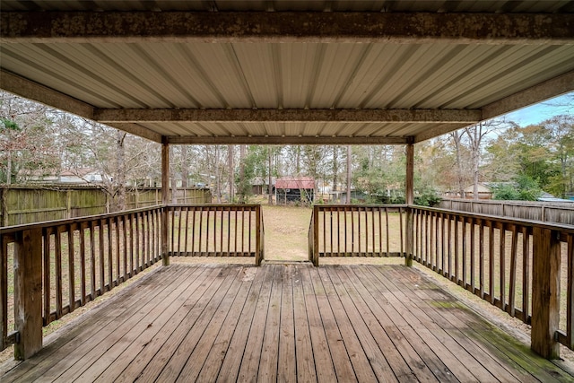 view of deck