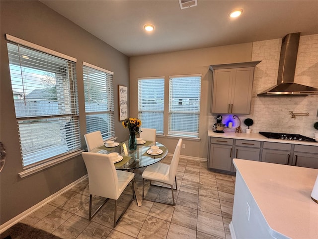 view of dining room