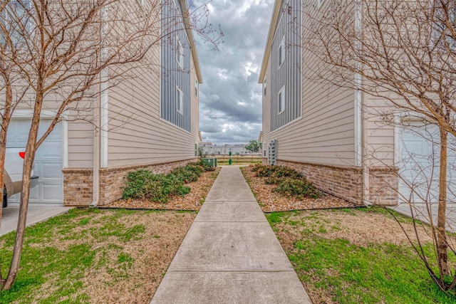 view of home's exterior featuring a garage