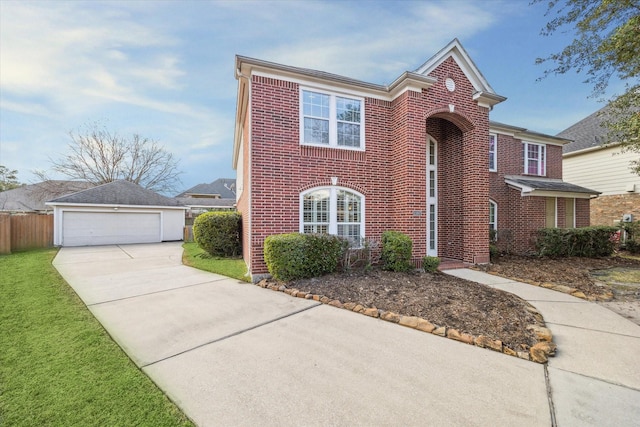 view of front of house featuring a front yard