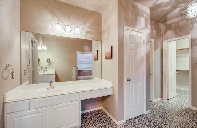 bathroom featuring vanity