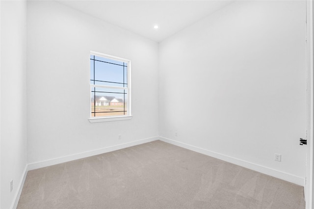 view of carpeted empty room