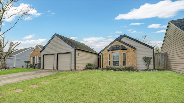 view of front of property with a front yard