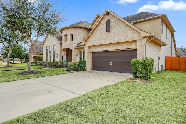 view of front of property with a front yard