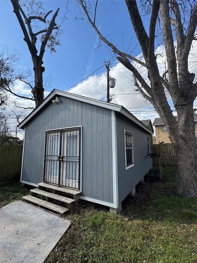 view of outbuilding