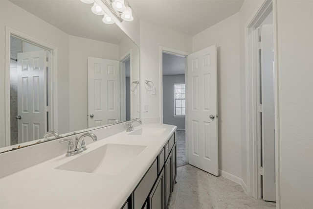 bathroom featuring vanity