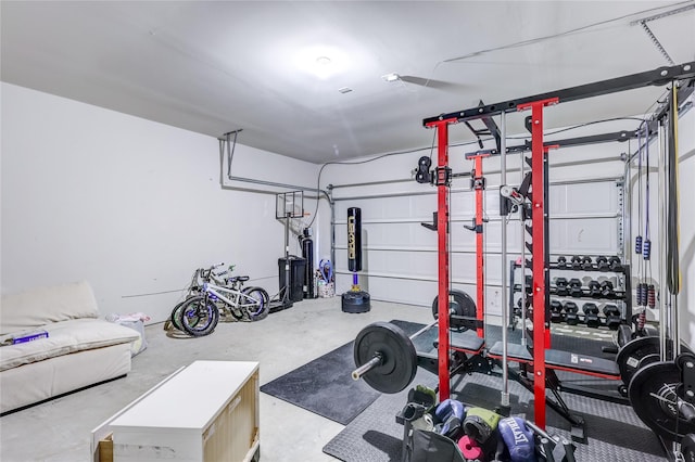 view of exercise room