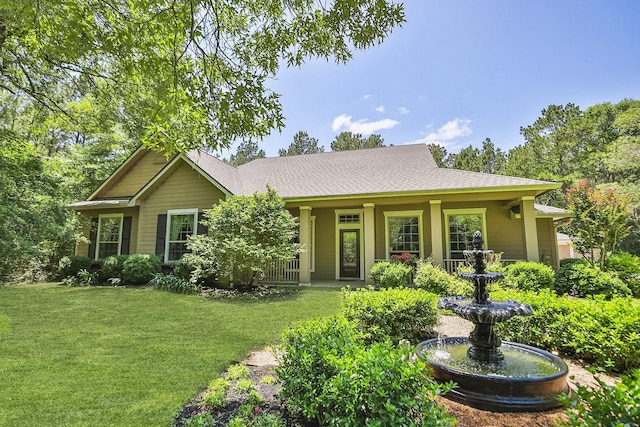 7514 Saddle Blanket Dr, Waller, TX 77484 - single story home with a front lawn and roof with shingles