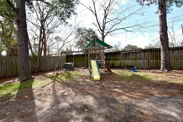 view of playground featuring cooling unit