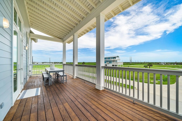 view of wooden terrace