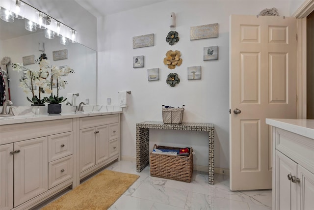 bathroom with vanity