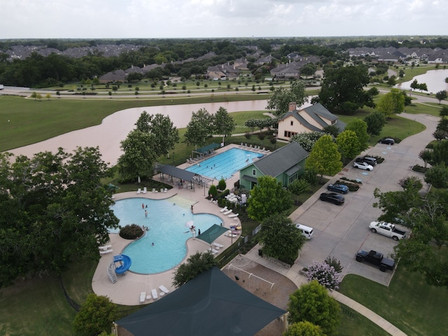 birds eye view of property