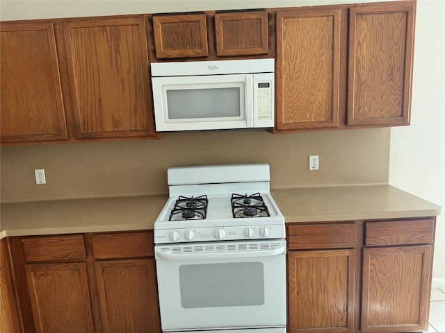 kitchen with white appliances