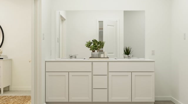 bathroom with vanity