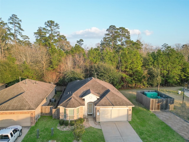 birds eye view of property