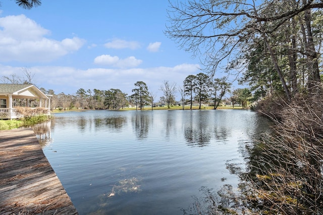 view of water feature