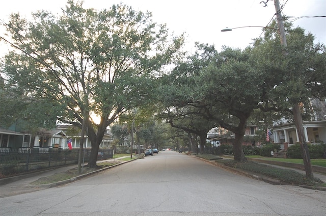 view of road