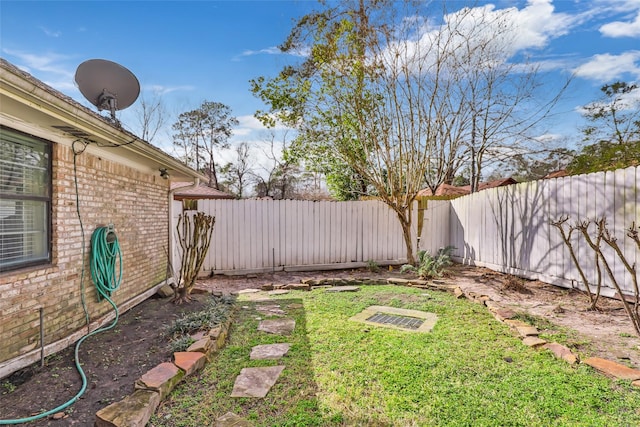 735 Angelina Dr, Conroe, TX 77302 - view of yard featuring a fenced backyard