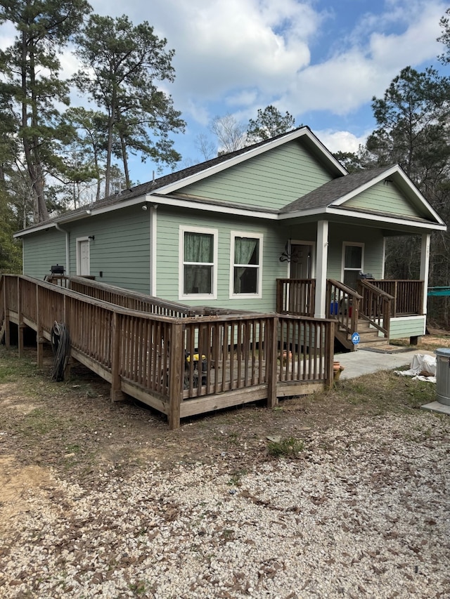 view of rear view of property