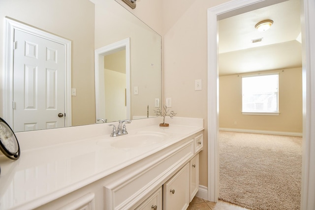 bathroom featuring vanity