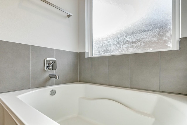 bathroom featuring a bathing tub