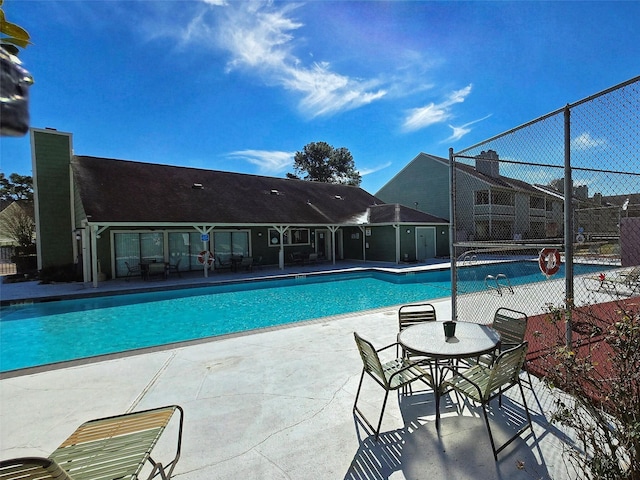 view of pool with a patio