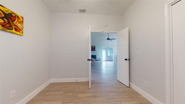 hallway featuring light hardwood / wood-style floors