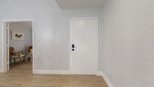 foyer featuring light wood-type flooring