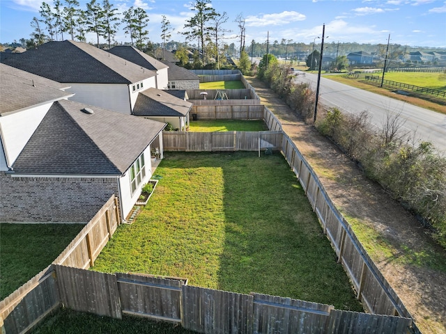 birds eye view of property featuring a residential view