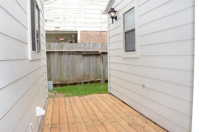 view of wooden terrace