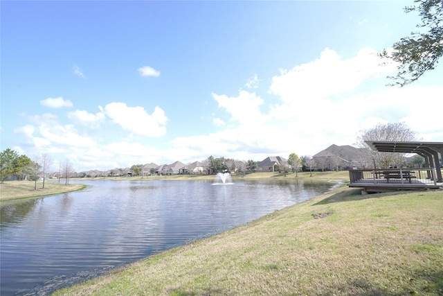 water view with a residential view