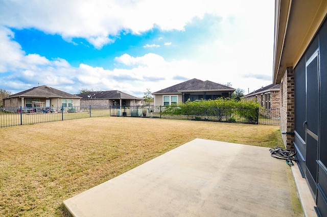 view of yard with a patio