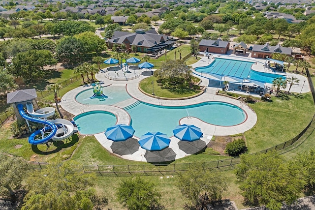 birds eye view of property