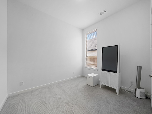 interior space with light colored carpet