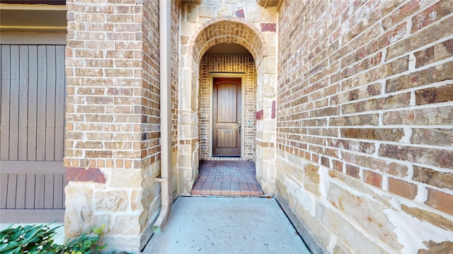 view of exterior entry