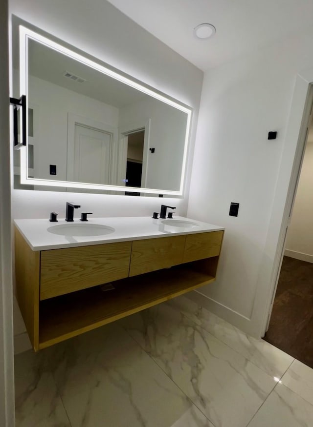 bathroom with vanity