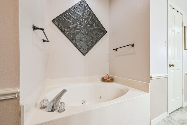 bathroom with a bathing tub