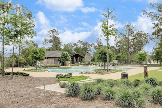 view of pool