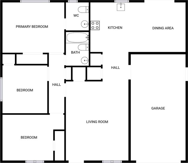 5210 3rd St, Danbury, TX 77534 - floor plan / room layout