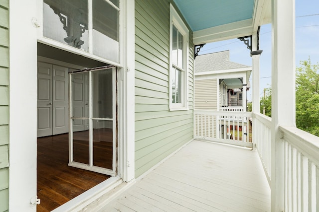 view of balcony