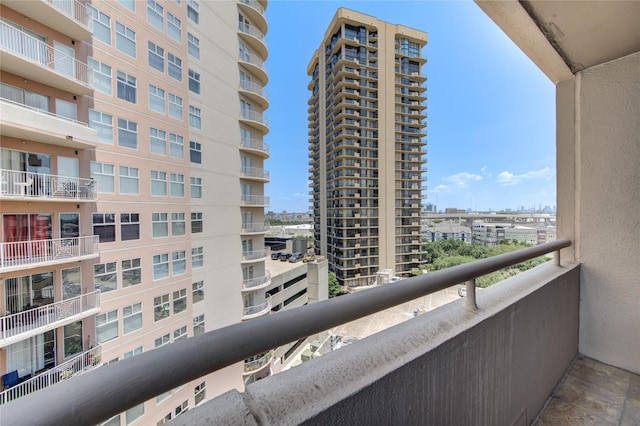 view of balcony