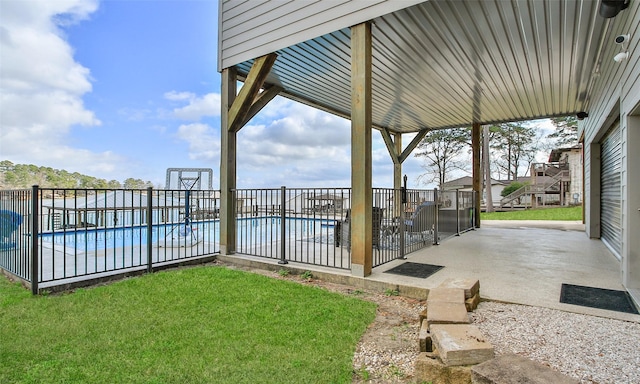 view of patio with a community pool