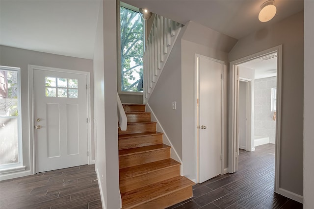 foyer featuring a healthy amount of sunlight