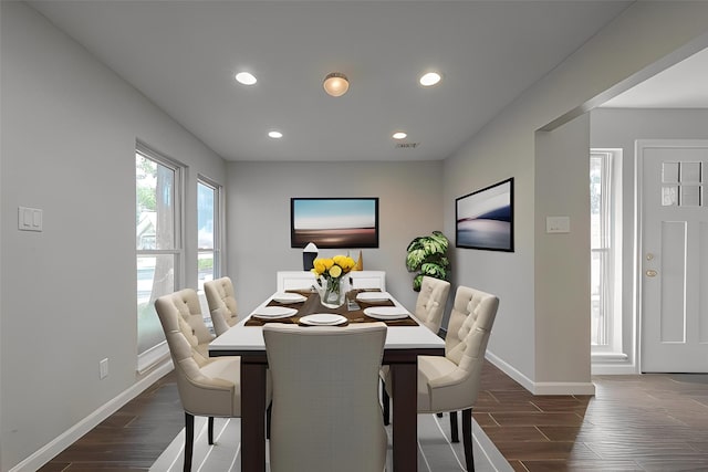 view of dining room